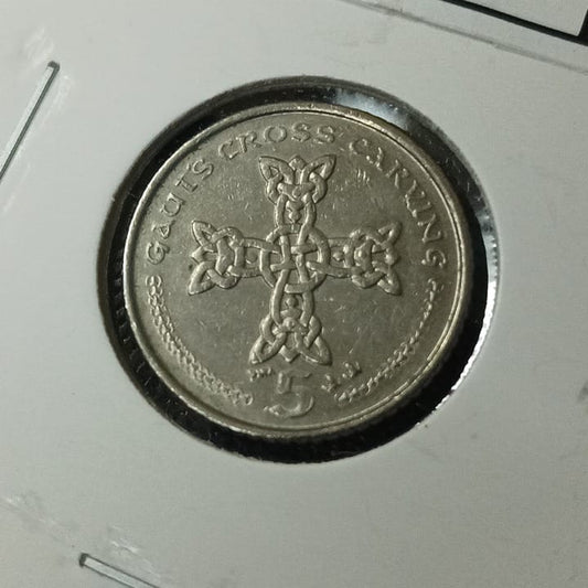 5 Pence - Elizabeth II 4th portrait - Isle of Man