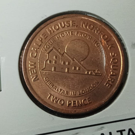 2 Pence - Elizabeth II (New Calpe House) 2018 UNC - Gibraltar