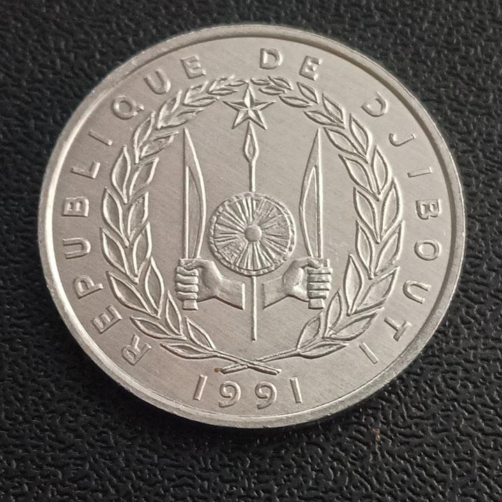5 Francs 1991 AUNC - Djibouti
