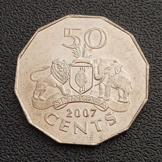 50 Cents 2007 UNC  - Swaziland