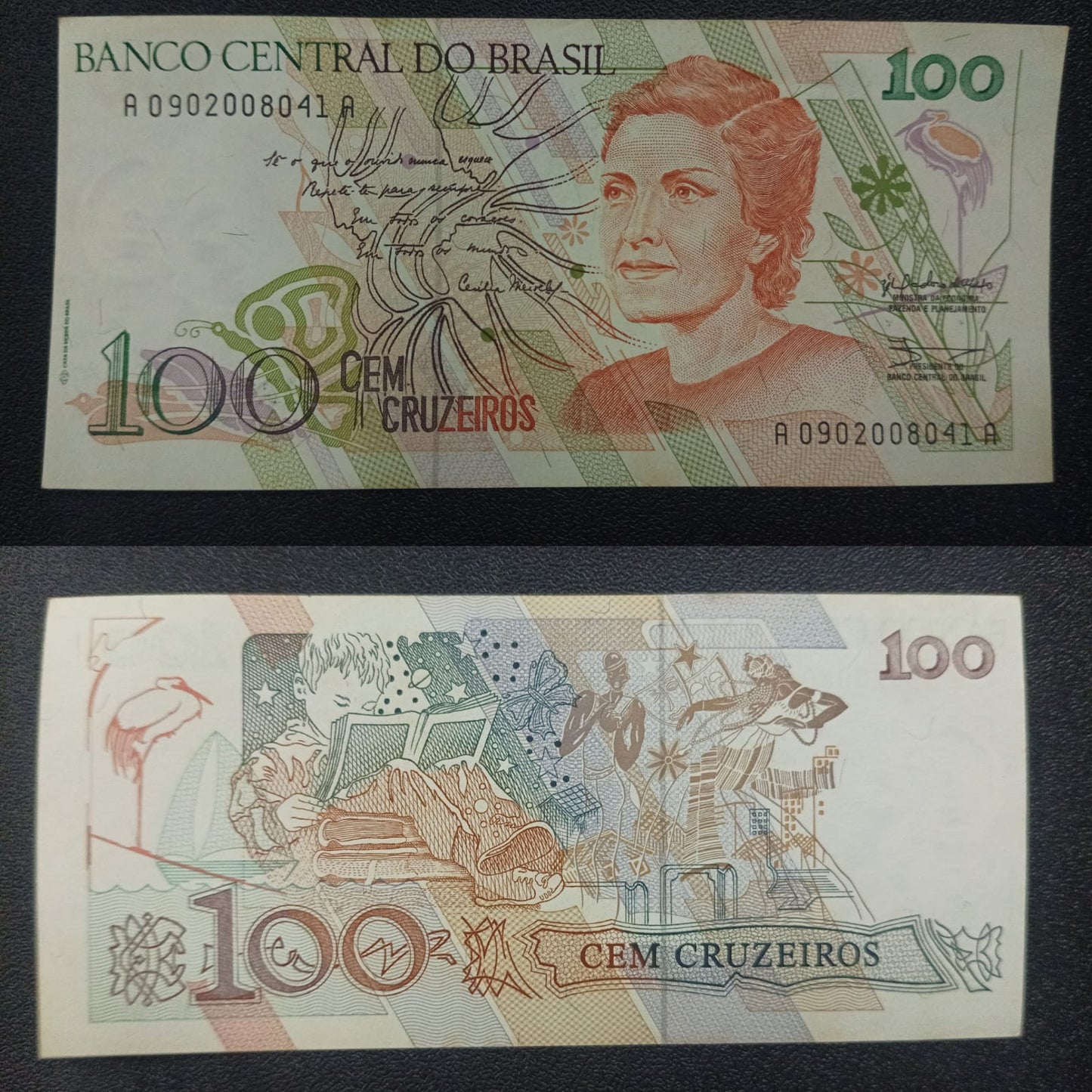 100 Cruzeiros 1990 UNC - Brazil