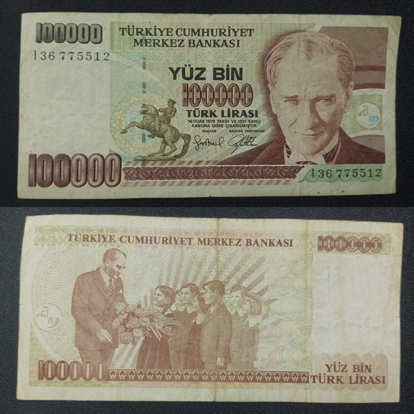 100000 Lira (1996-1999)-Turkey (Ref : 260402N)