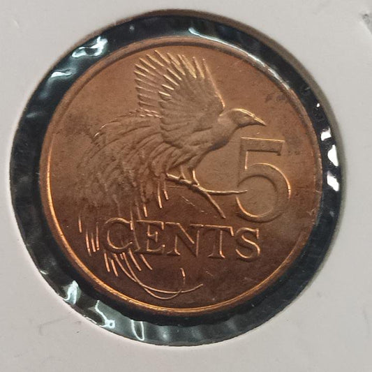 5 Cents  UNC - Trinidad & Tobago