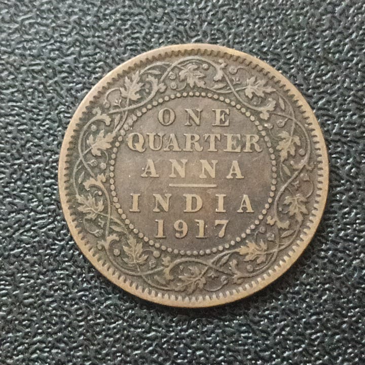 1/4 Anna 1917 George 5 (Ref : 120520)