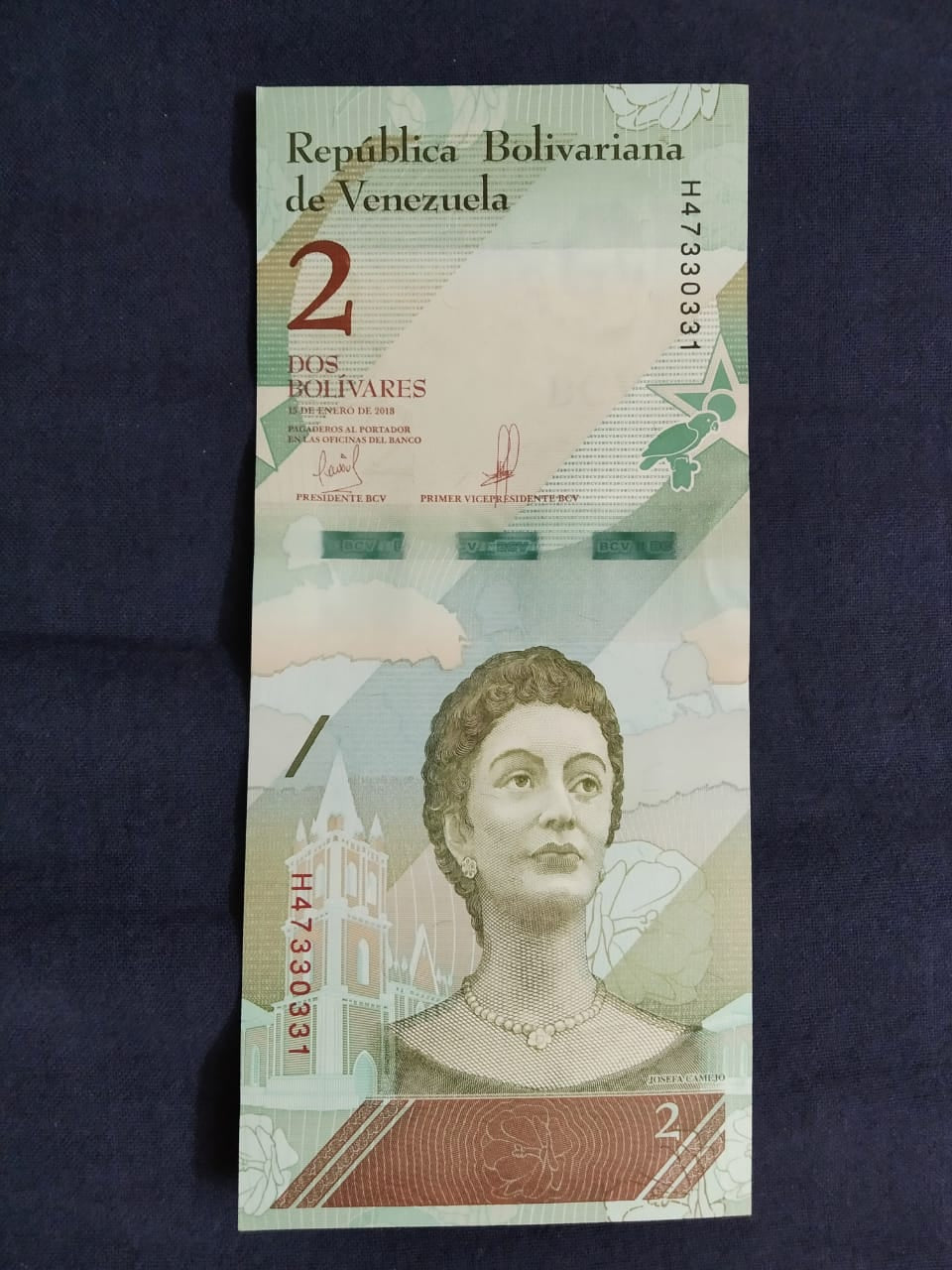 2 Bolivares UNC - Venezuela