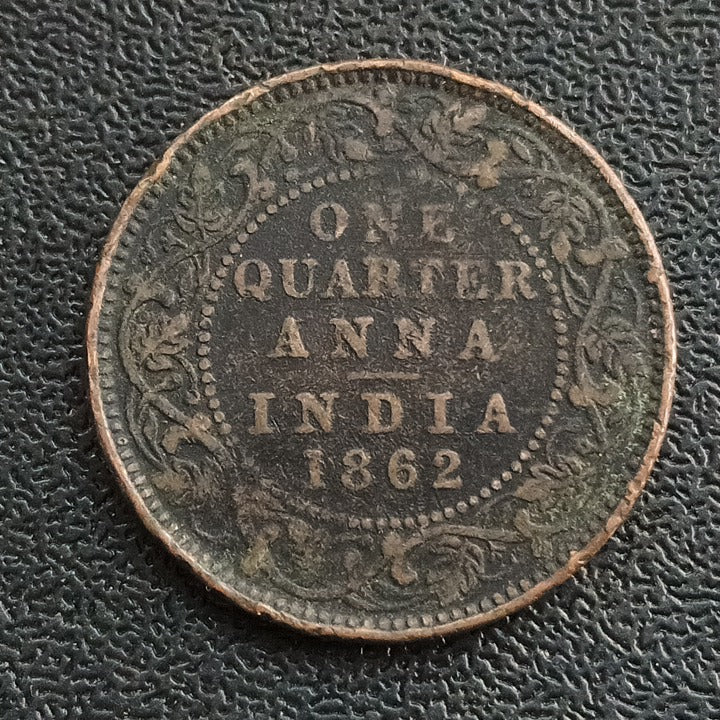 1/4 Anna 1862 Victoria (Ref : 030613)