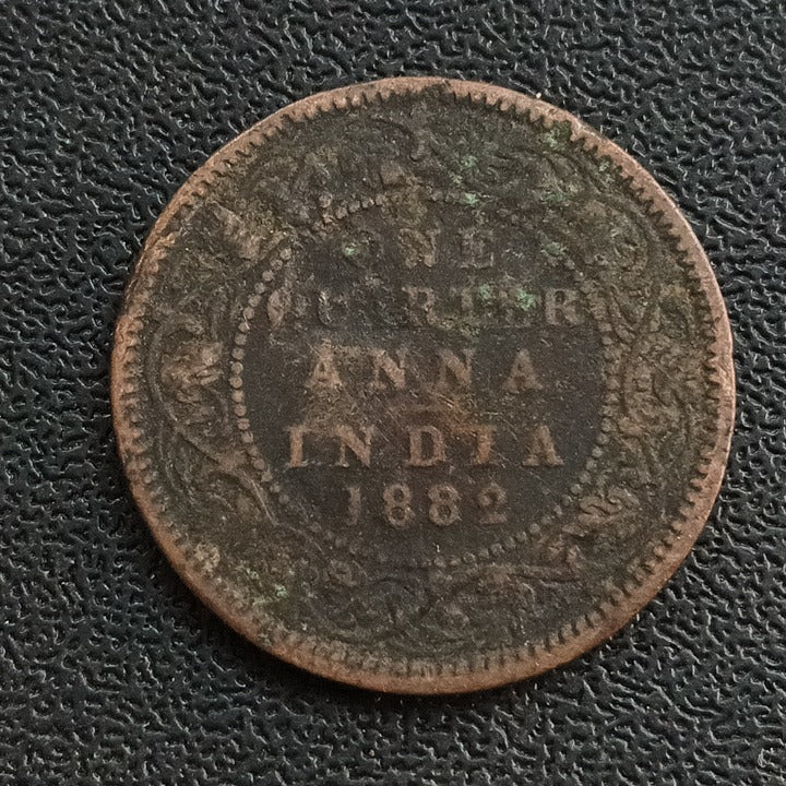 1/4 Anna 1882 Victoria Scarce (Ref : 030604)