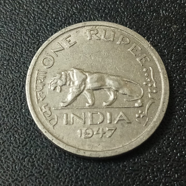 1 Rupee 1947 Bombay (Tiger Rupee)