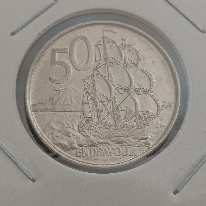 50 Cents  AUNC - New Zealand