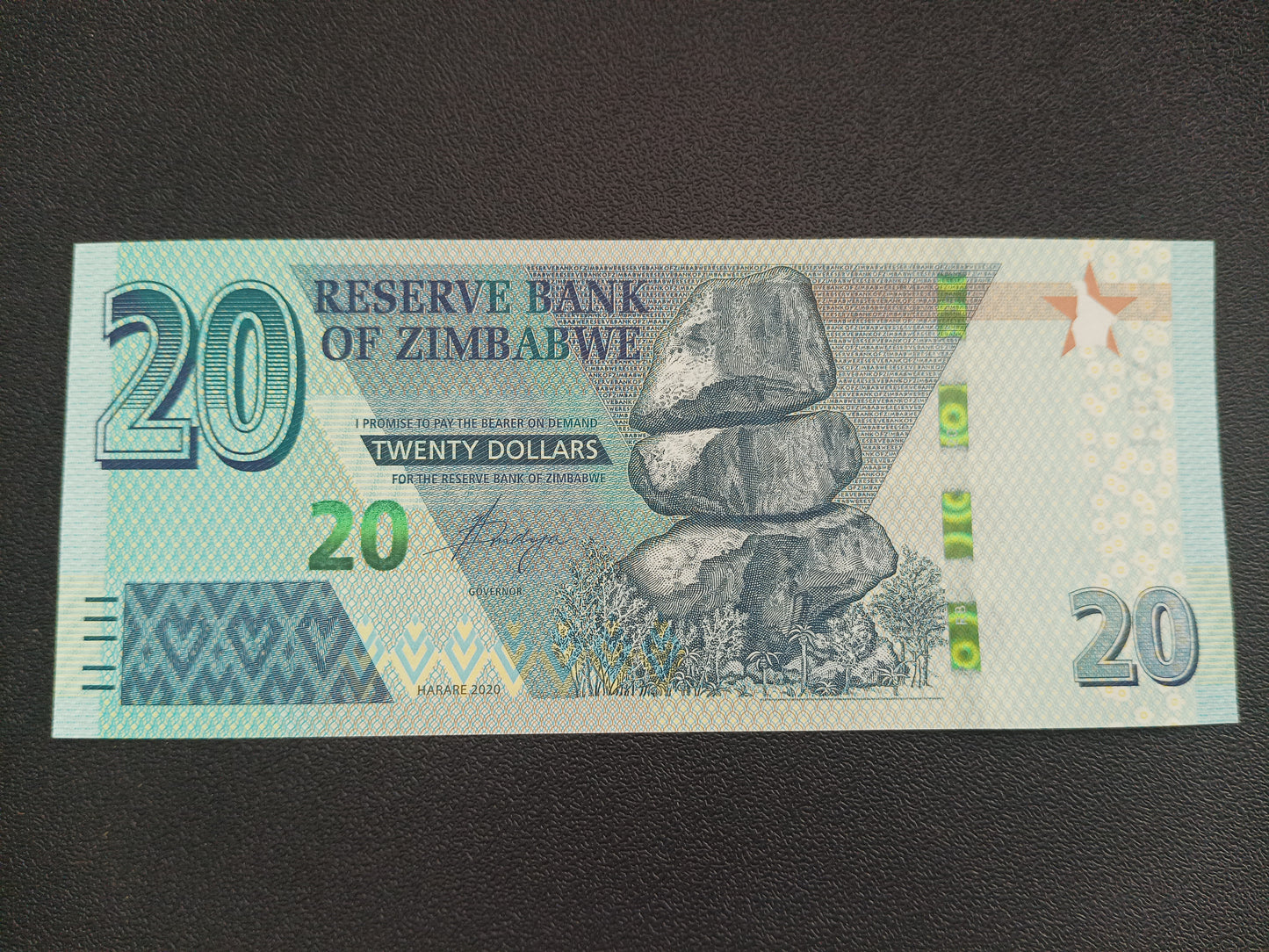 20 Dollars 2020 UNC - Zimbabwe