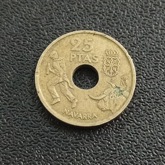 25 Pesetas 1999 (Navvare) - Spain - low mintage coin