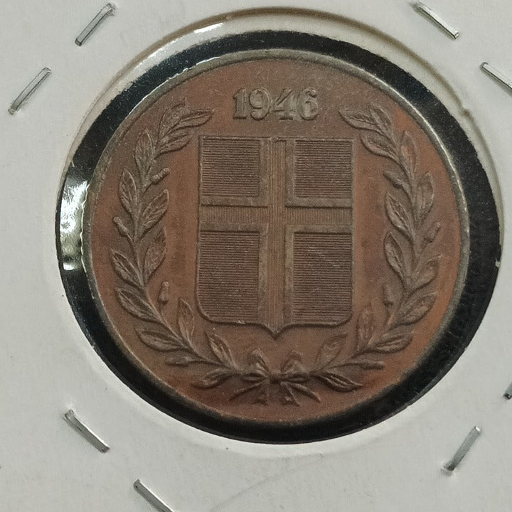 5 Aurur 1946 - Iceland