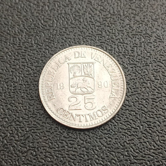 25 Centimos 1990 - Venezuela