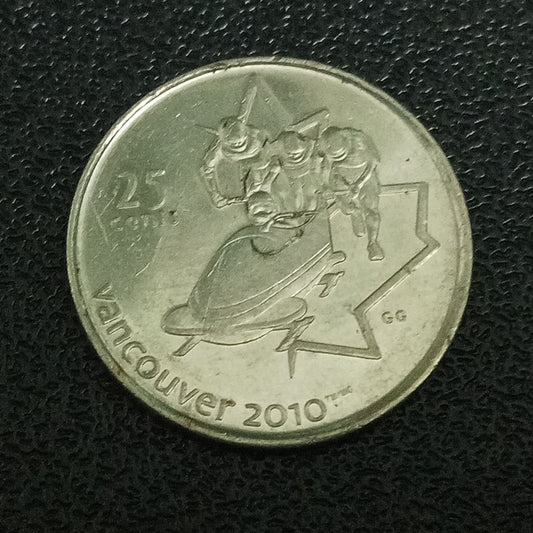 25 Cents 2008 (Bobsleigh) - Canada : 2010 Winter Olympics, Vancouver