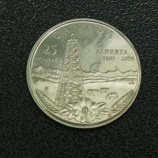 25 Cents 2005 (100th Anniversary of Alberta) - Canada