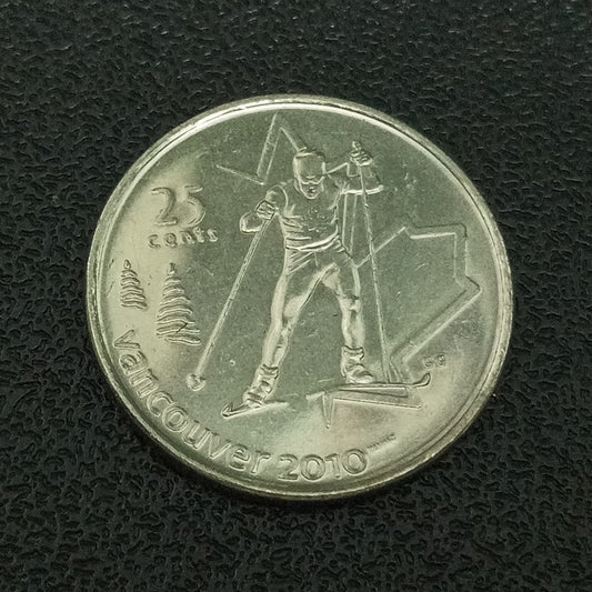 25 Cents 2009 (Cross Country Skiing) - Canada : 2010 Winter Olympics, Vancouver
