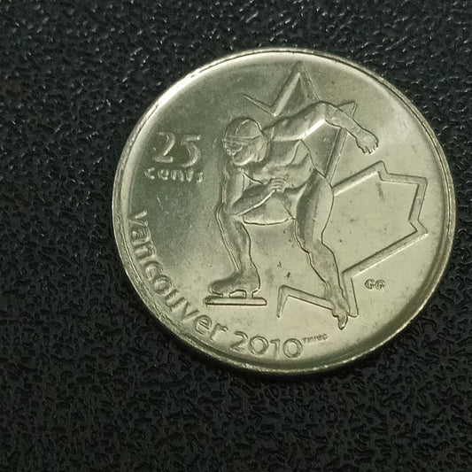 25 Cents 2009 (Speed Skating) - Canada : 2010 Winter Olympics, Vancouver