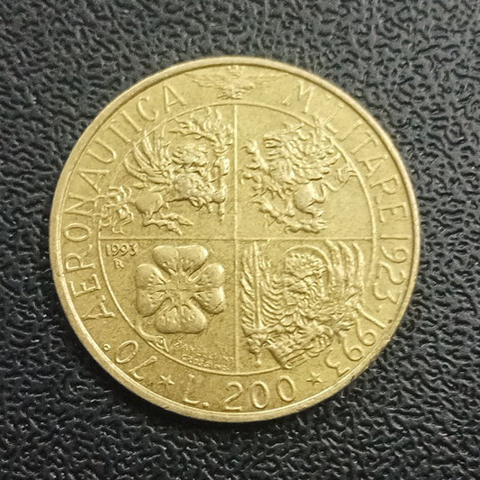 200 Lire (Military Aviation) 1993 - Italy