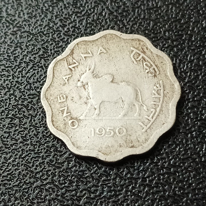 1 Anna Bull 1950 Calcutta (Ref : 190702)