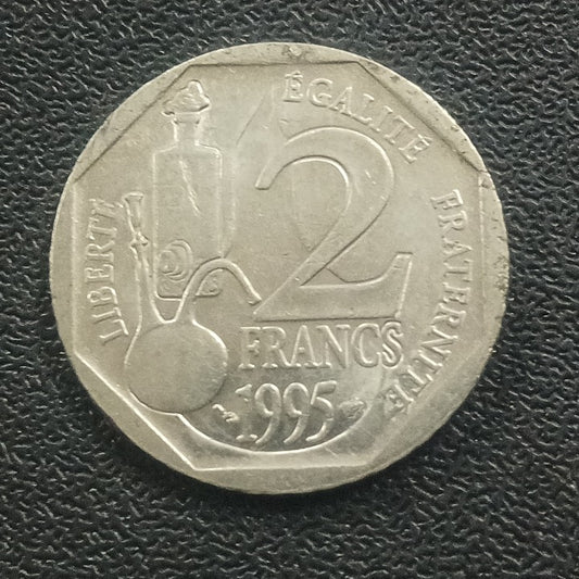 2 Francs 1995 (100th Death Anniversary- Louis Pasteur) - France
