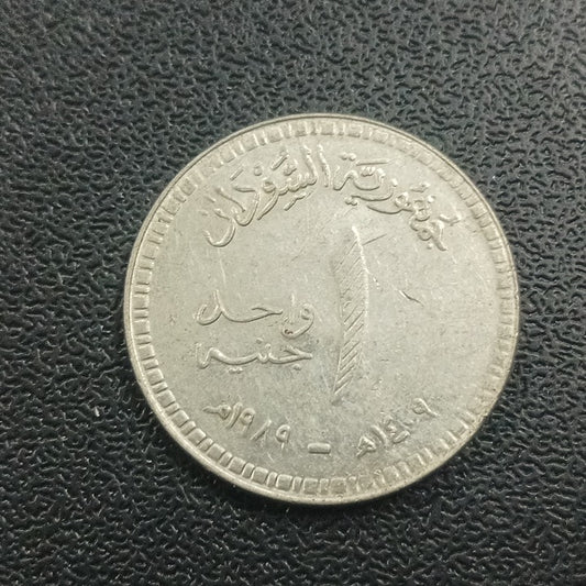 1 Pound 1989 Scarce - Sudan (Single Year Issue)