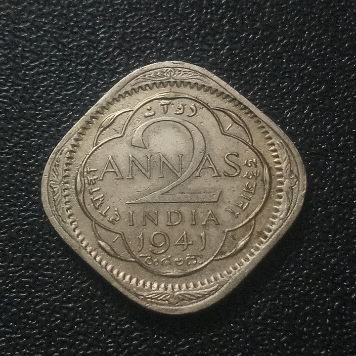 2 Anna 1941 Calcutta XF ( Ref : 150916)