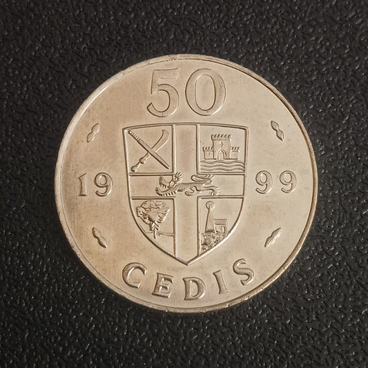 50 Cedi 1999 AUNC - Ghana