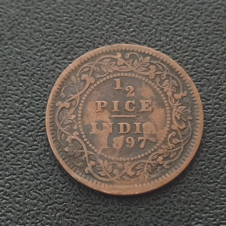 1/2 Pice 1897 Victoria (Ref : 021017)