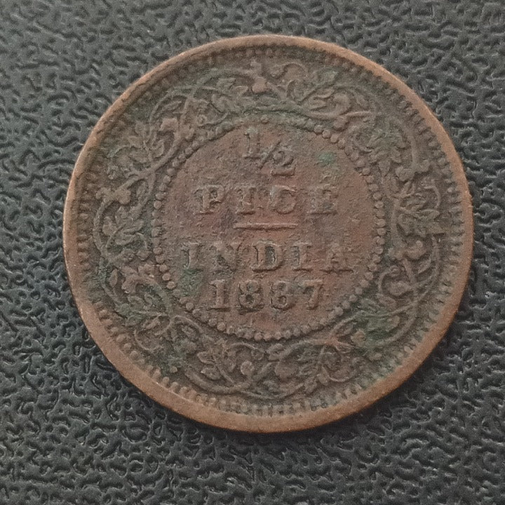 1/2 Pice 1887 Victoria ( Ref : 021015)