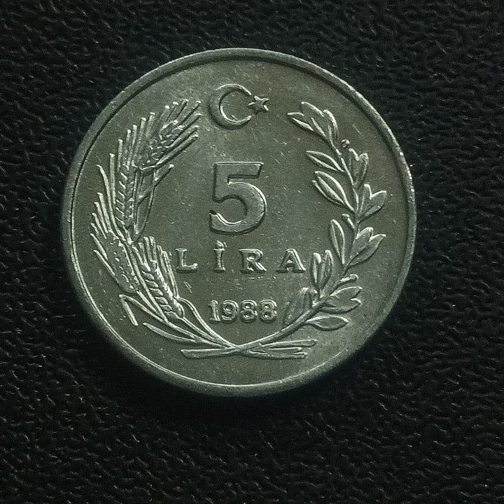 5 Lira 1988 AUNC - Turkey