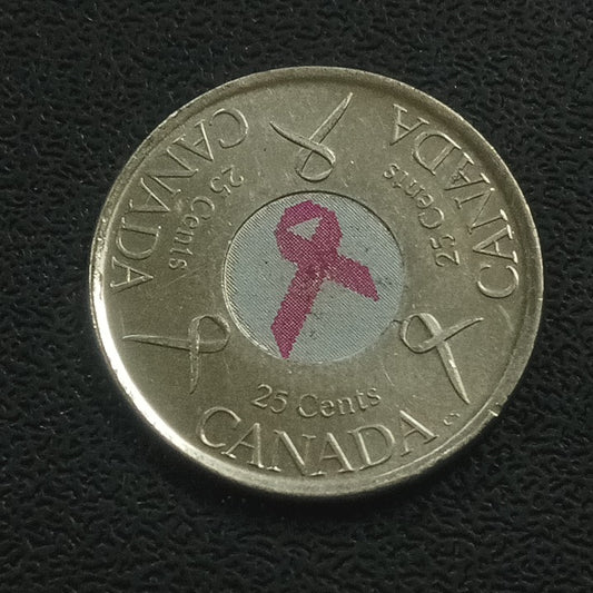 25 Cents 2006 (Pink Ribbon : Breast Cancer Awareness) - Canada