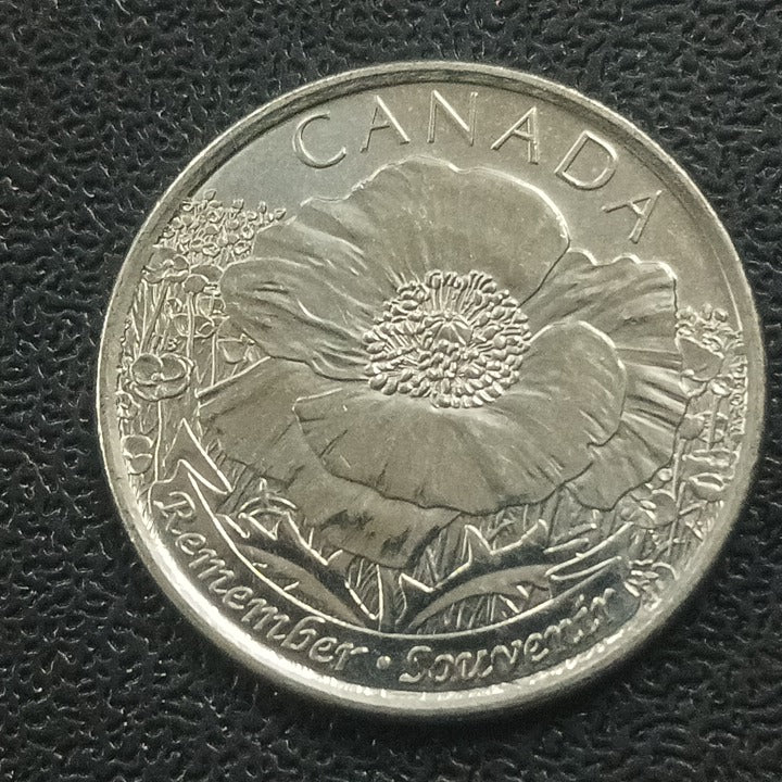 25 Cents 2015 (100th Anniversary of "In Flanders Field" Poem) - Canada