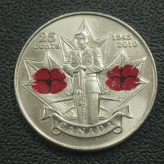 25 Cents 2010 (65th Anniversary of end of World War II) - Canada