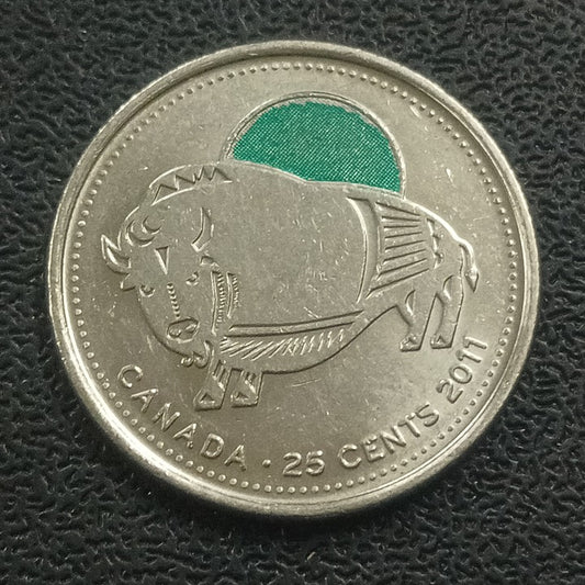 25 Cents 2011 (Wood Bison : Canada's Legendary Nature) - Canada