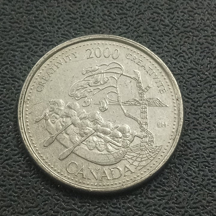 25 Cents 2000 ( Creativity : The Entry into 3rd Millennium) - Canada