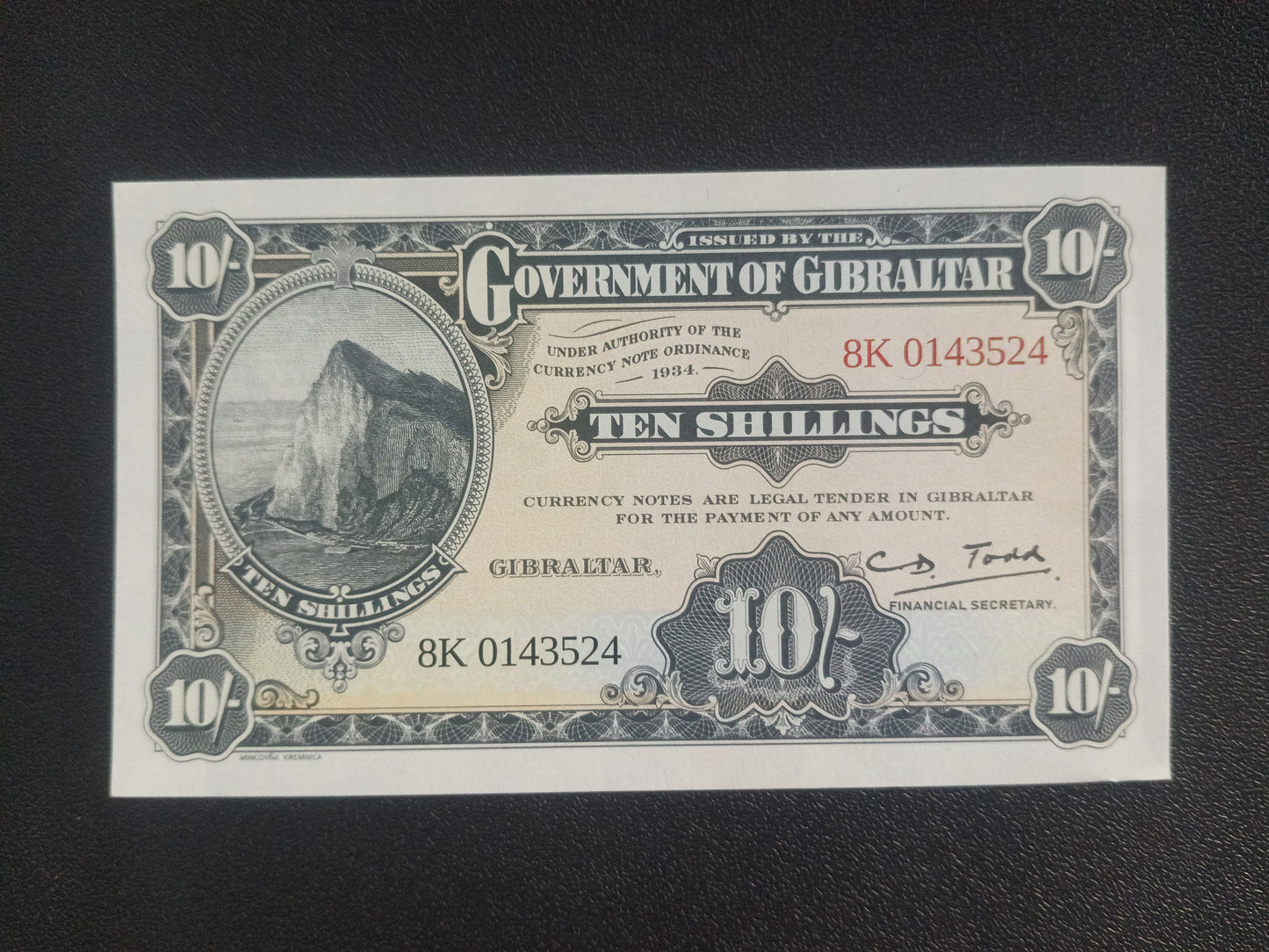 10 Shillings 2018 UNC (World Tourism Year) - Gibraltar