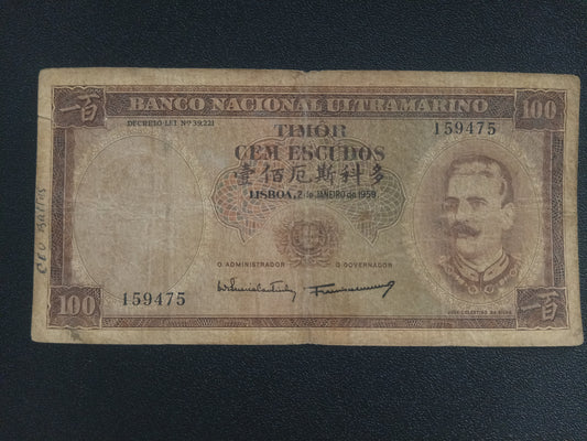 100 Escudo 1959 - Timor Leste (Ref : 071017N)