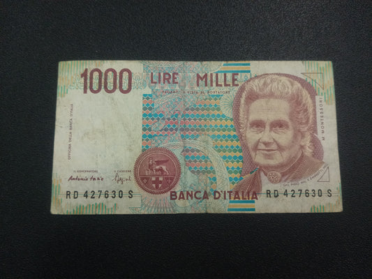 1000 Lire (Montessori) 1990 - Italy (Ref : 071023N)