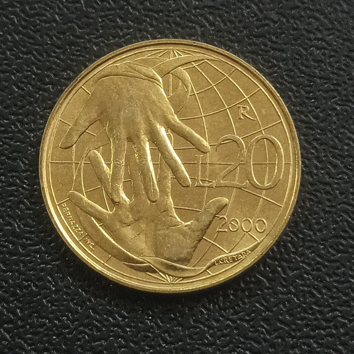 20 Lire 2000 (Solidarity) UNC - San Marino