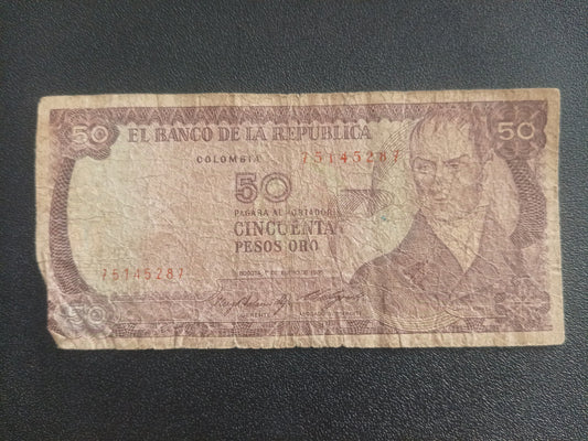 50 Pesos Oro 1985 - Colombia (Ref :301005N)