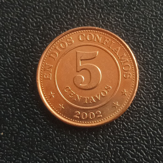 5 Centavos 2002 UNC - Nicaragua