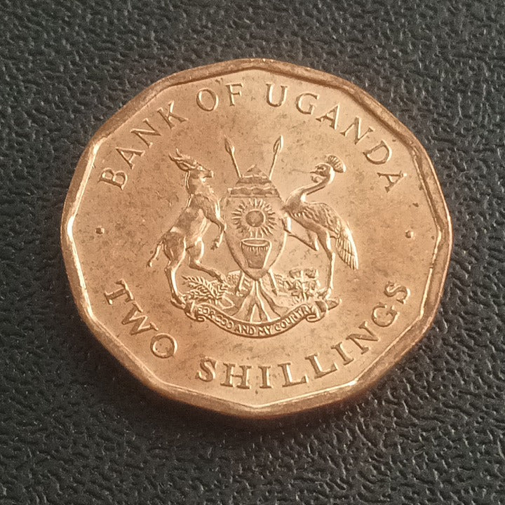 2 Shillings 1987 UNC - Uganda