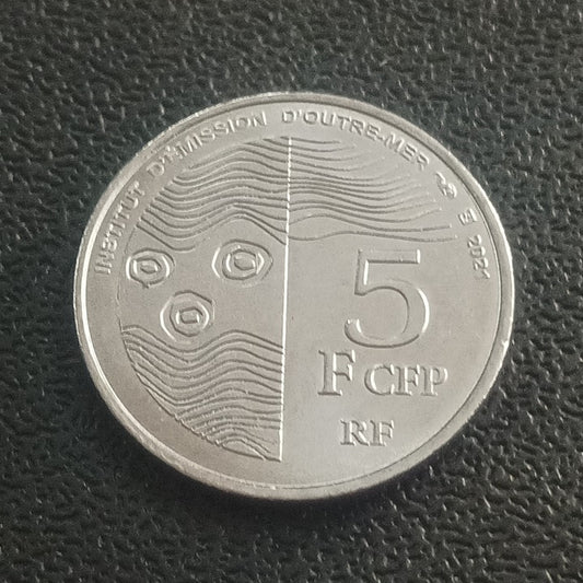 5 Francs CFP 2021 UNC - French Pacific Territories