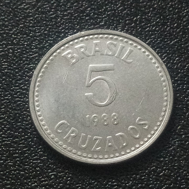 5 Cruzados 1988 UNC - Brazil