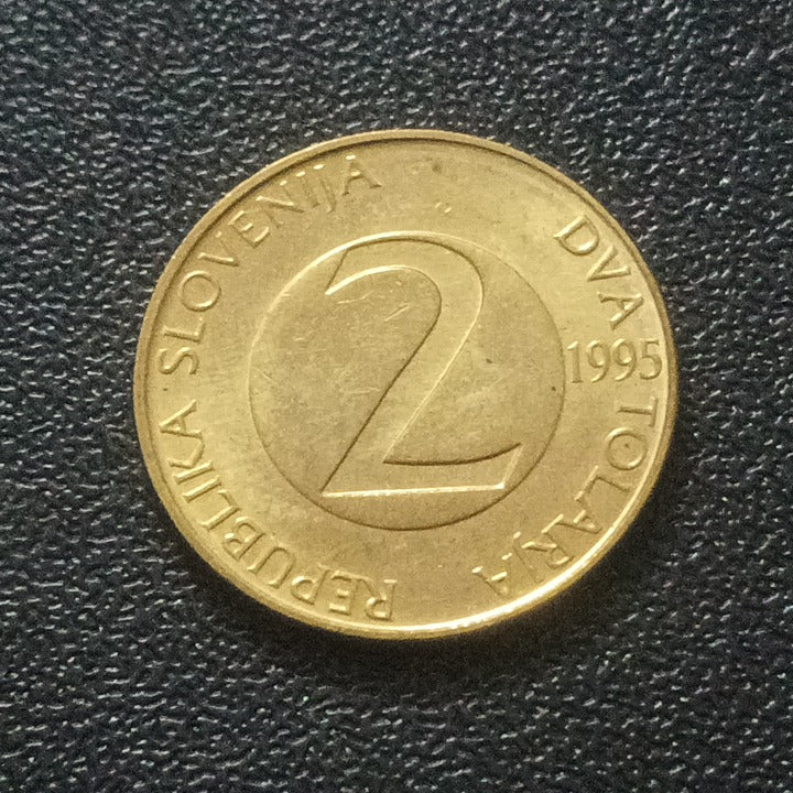 2 Tolarja 1995 AUNC - Slovenia