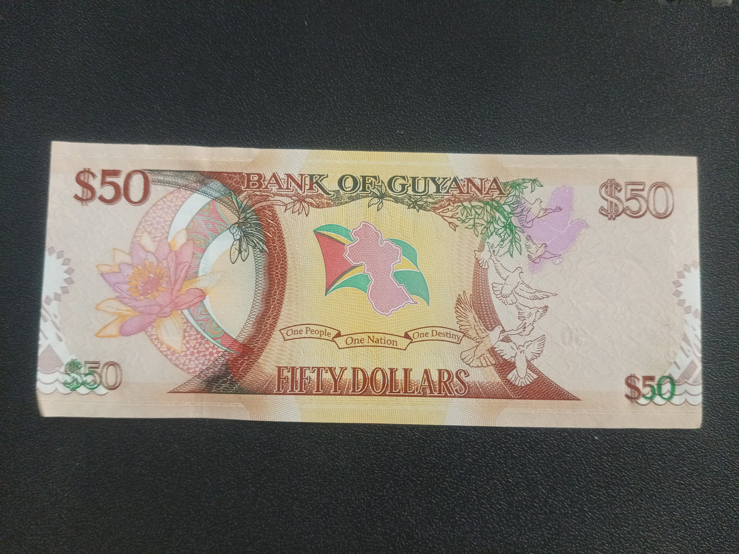 50 Guyana 2016 UNC (50 Years of Independence) - Guyana Commemorative Note