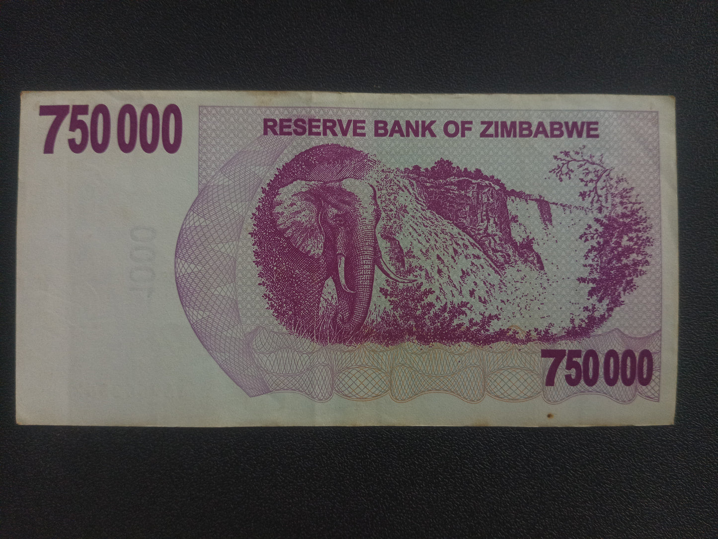 750 000 Dollars (Bearer Cheque) 2007 - Zimbabwe (Ref : 231102N)