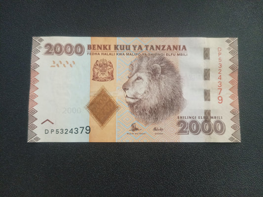 2000 Shillings (2010 - 2020) UNC - Tanzania