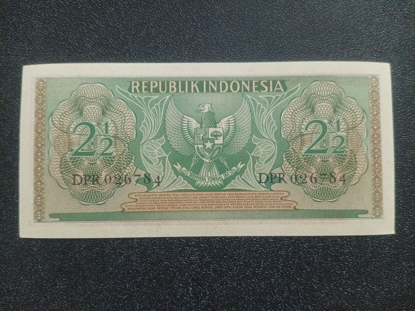 2.1/2 Rupiah 1956 UNC - Indonesia