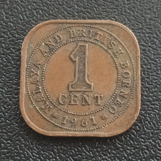 1 Cent 1961 Elizabeth II - Malaya & British Borneo (Ref : 261107)